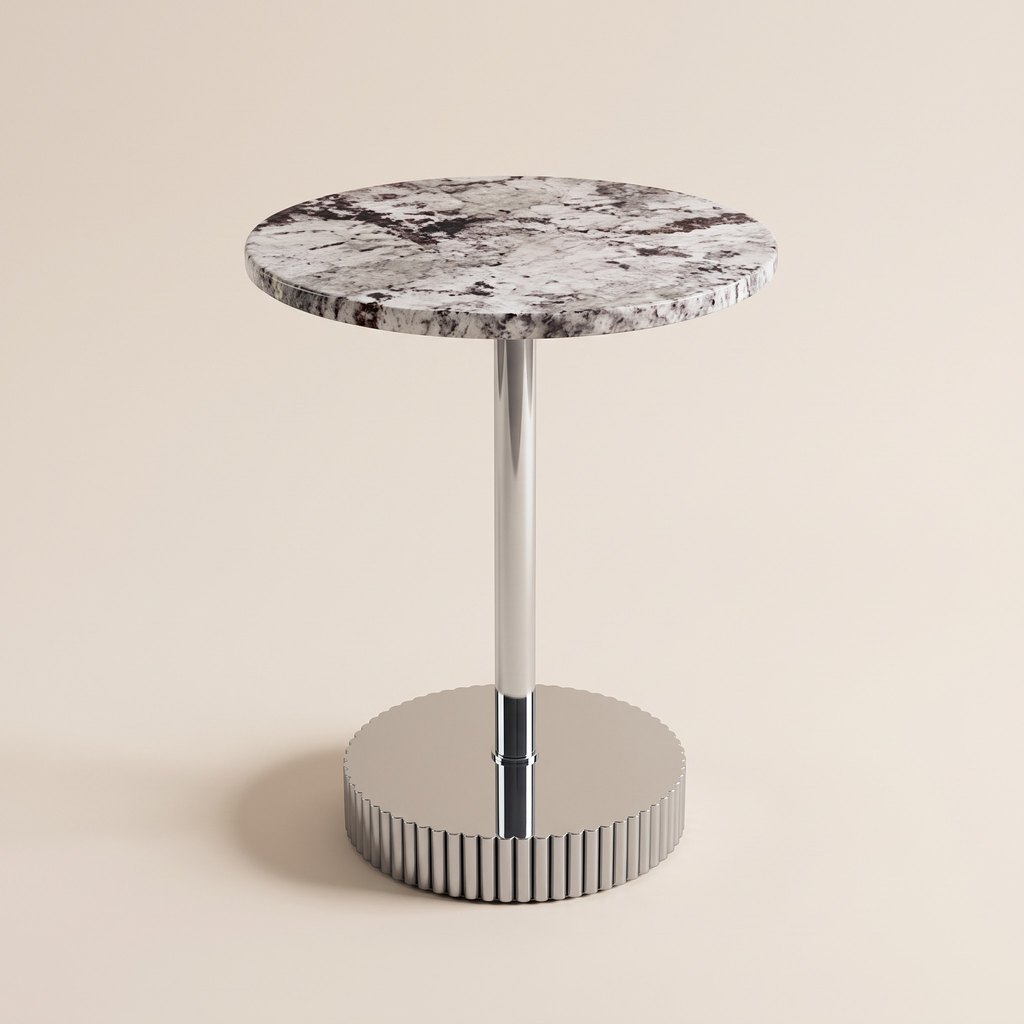 Minimalist Round Marble Side Table