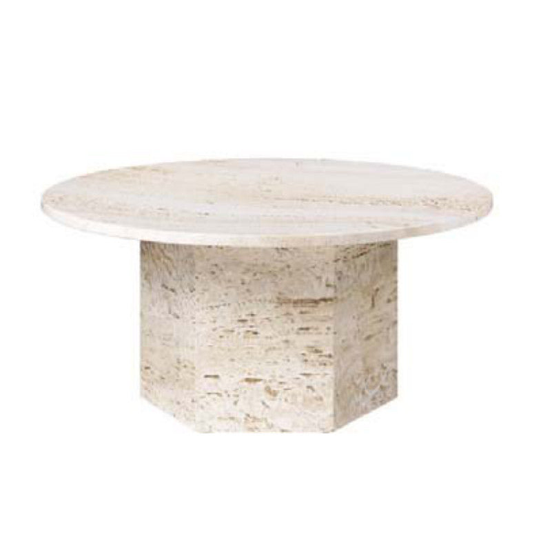 Faceted-Base Coffee Table