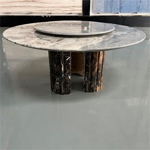 Natural Stone Dining Table — Lazy Susan