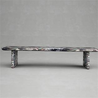 Rectangular Natural Stone Coffee Table — 160 × 45 cm
