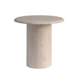 Round Natural Stone Coffee Table — 50 × 47 cm