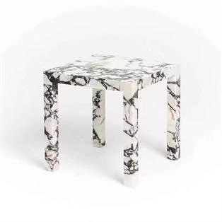 Square Natural Stone Side Table