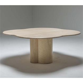 Organic Natural Stone Coffee Table — 105 × 105 cm