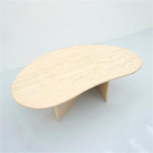 Organic Natural Stone Coffee Table — 130 × 75 cm