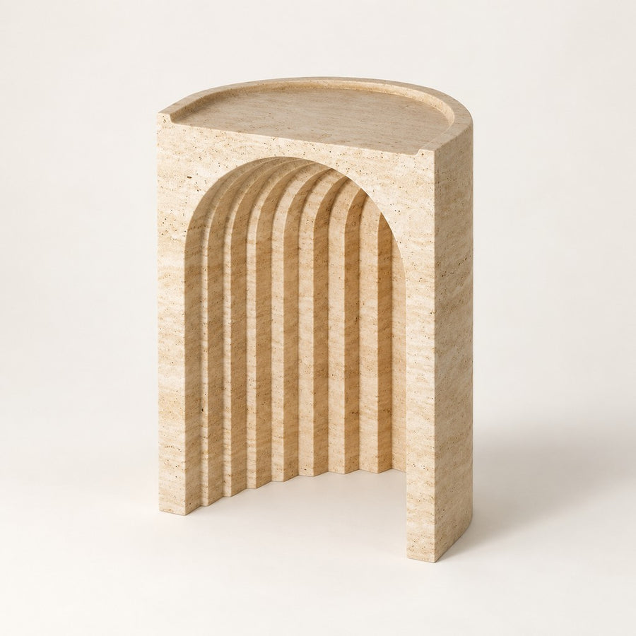 Arched Side Table, studio view