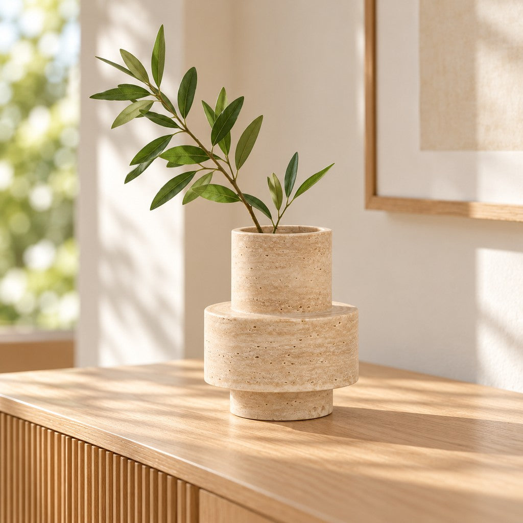 Cylinder Vase on a console