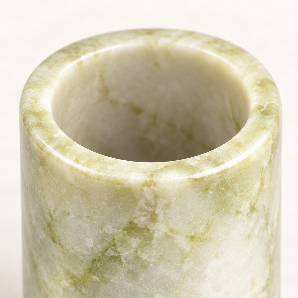 Cylindrical Toothpick Holder, edge detail