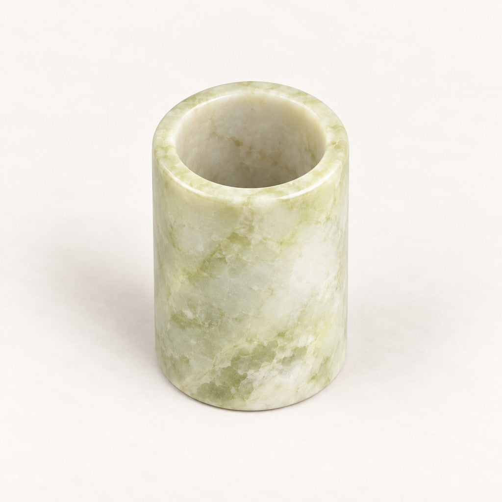 Cylindrical Toothpick Holder, three-quarter view