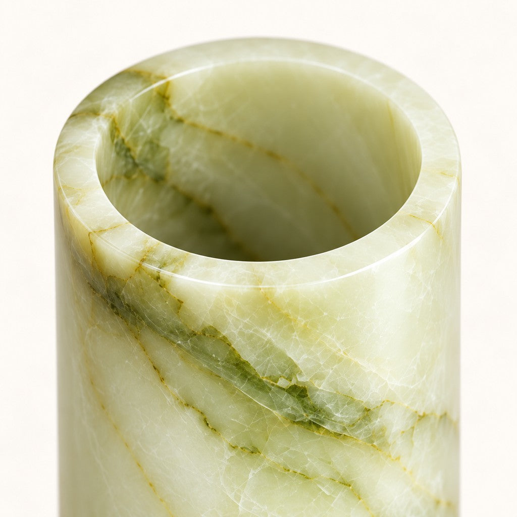 Cylindrical Vase, edge detail