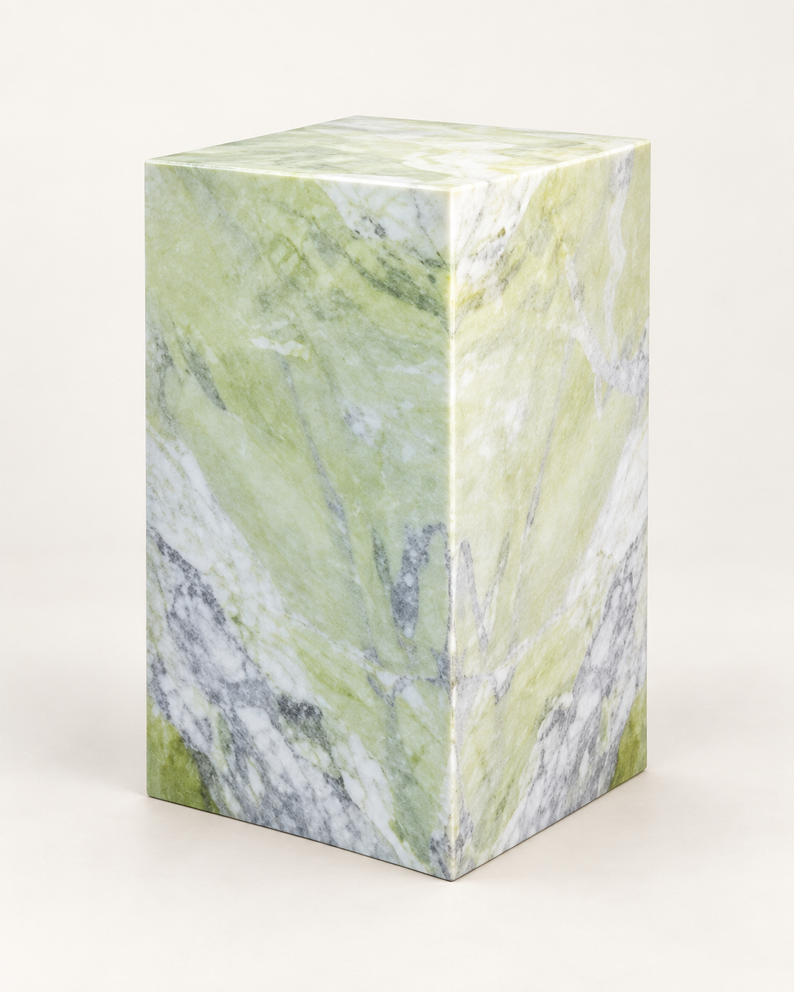 Fendi Green tall rectangular plinth side table studio packshot