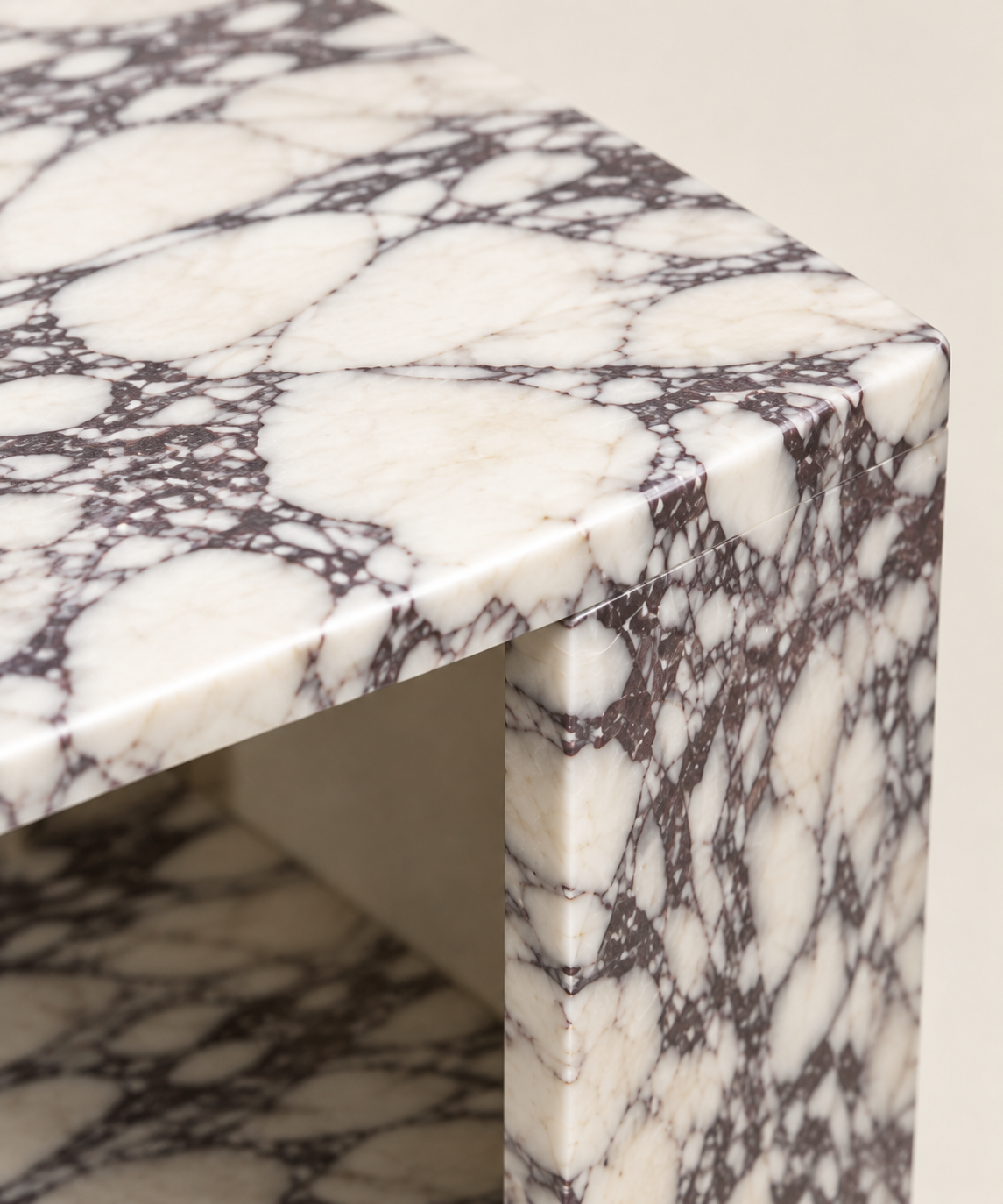 Calacatta Viola marble material macro detail