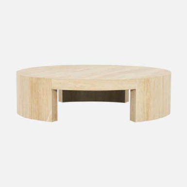 Curved Three-Leg Coffee Table — original product reference photograph.
