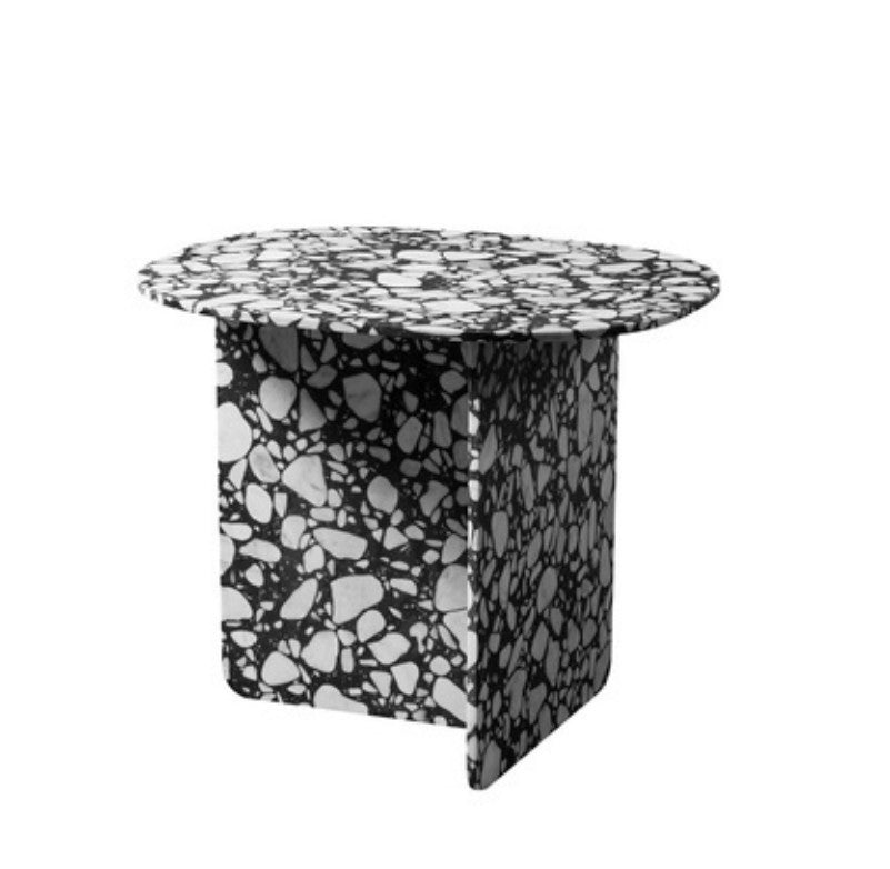 Oval Cross-Base Side Table