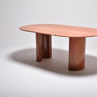 Oval Natural Stone Dining Table — 160 × 80 cm