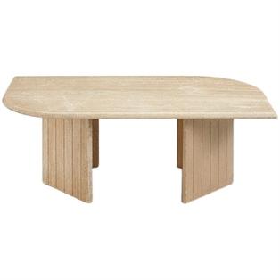 Rectangular Natural Stone Coffee Table — 110 × 60 cm