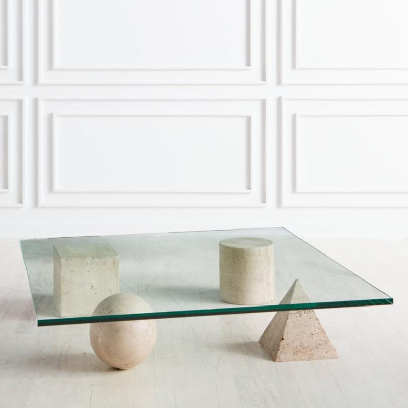 Square Natural Stone Coffee Table
