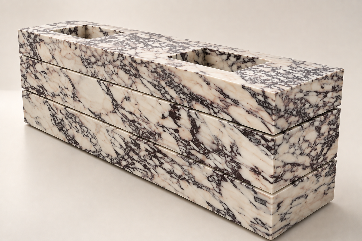 Calacatta Viola Double Vanity corrected studio structure view without label.