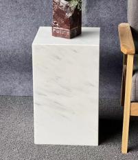 Tall Rectangular Plinth Side Table in Natural stone — 30 × 30 × 50 cm.