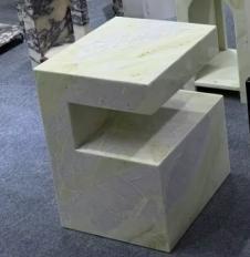 C-Frame Stone Side Table in Fendi Green.