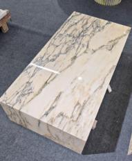 Rectangular Plinth Coffee Table in Natural stone.