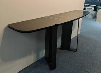 Rounded-End Laurent Black Console.