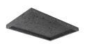 Classic Low-Rim Rectangular Tray in Black Travertine.