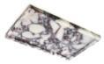 Classic Low-Rim Rectangular Tray in Calacatta Viola.