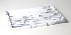 Classic Low-Rim Rectangular Tray in Arabescato.