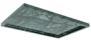 Classic Low-Rim Rectangular Tray in Verde Guatemala.