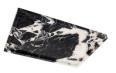 Classic Low-Rim Rectangular Tray in Calacatta Black.