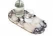 Oval Vanity Tray in Calacatta Viola.