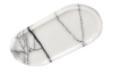 Oval Vanity Tray in Lilac.