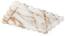 Petal-Edge Rectangular Tray in Calacatta Gold.