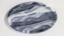 Round Tray in Cloudy Grey.