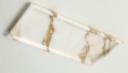 Recessed-Field Rectangular Tray in Calacatta Gold.