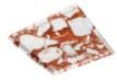 Square Tray in Calacatta Red.