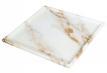 Square Tray in Calacatta Gold.