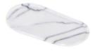 Low-Rim Oval Tray in Lilac.