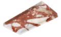 Broad-Rim Rectangular Tray in Calacatta Red.