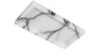 Broad-Rim Rectangular Tray in Lilac.