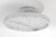Round Tray with Round Base in Carrara White.