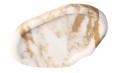 Smooth Pebble Tray in Calacatta Gold.