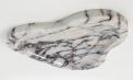 Wavy Pebble Tray in Calacatta Viola.