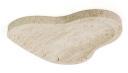 Wavy Pebble Tray in Beige Travertine.