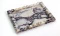 Beaded-Edge Rectangular Tray in Calacatta Viola.