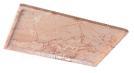 Slim Low-Rim Rectangular Tray in Cream Rose.