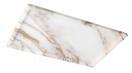 Slim Low-Rim Rectangular Tray in Calacatta Gold.