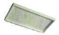 Rectangular pale green stone tray with a raised rim, three-quarter view