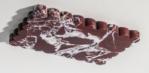 Fluted-Edge Rectangular Tray in Rosa Levanto.