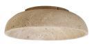Round Decorative Bowl in Beige Travertine.